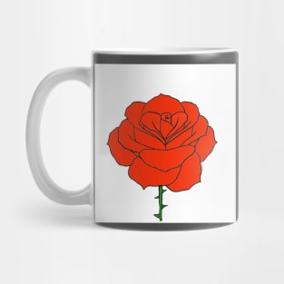 Jason's Red Rose Mug